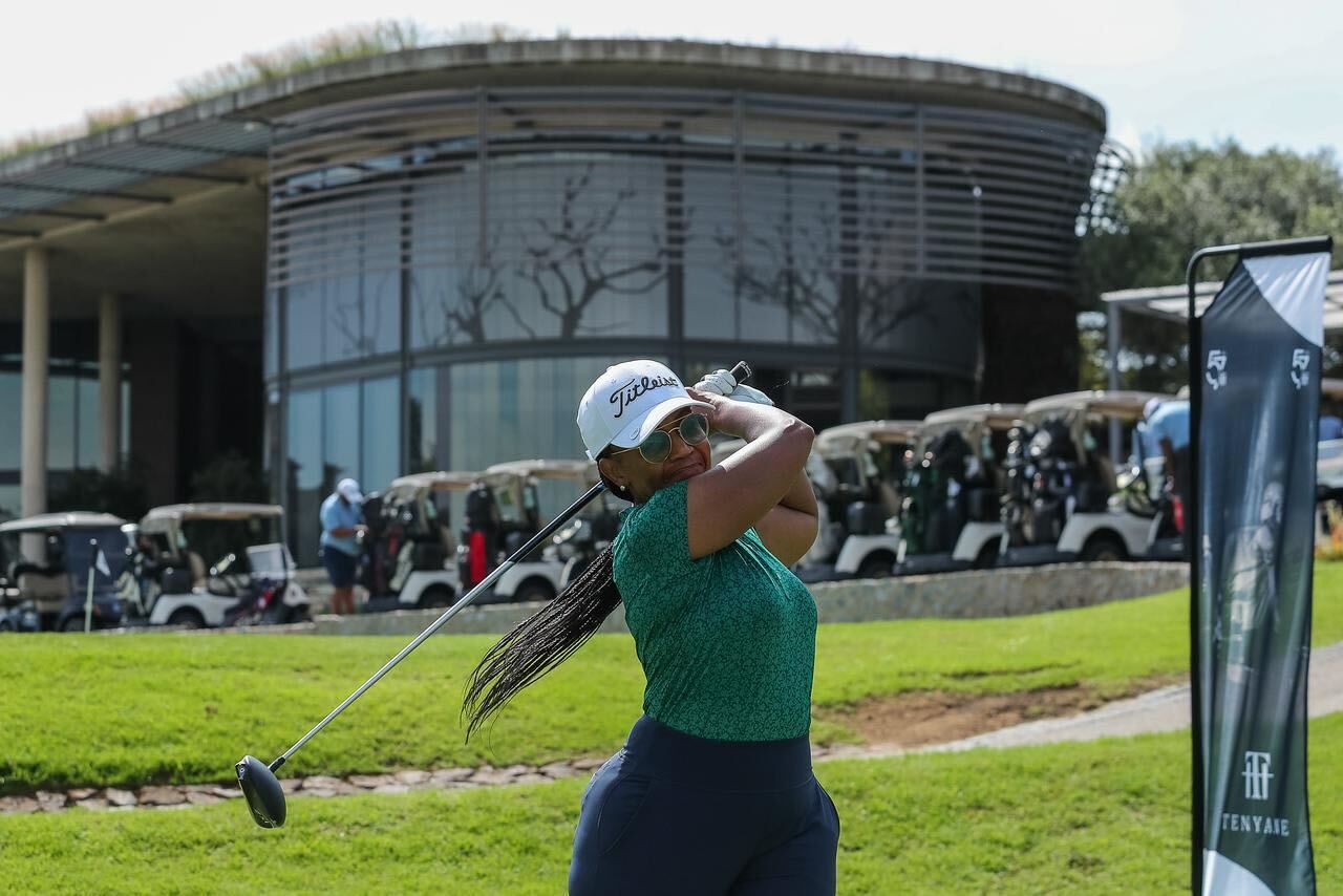 Dr Ngao Motsei on the golf course